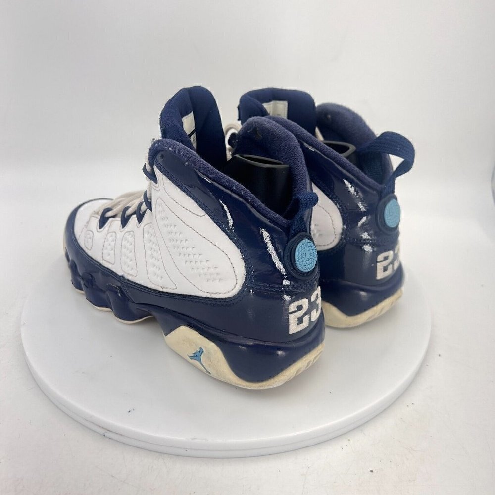Nike Air Jordan 9 Retro Blue White Youth Sneaker Shoes 302359-145 Size 4.5 Y - Picture 7 of 13